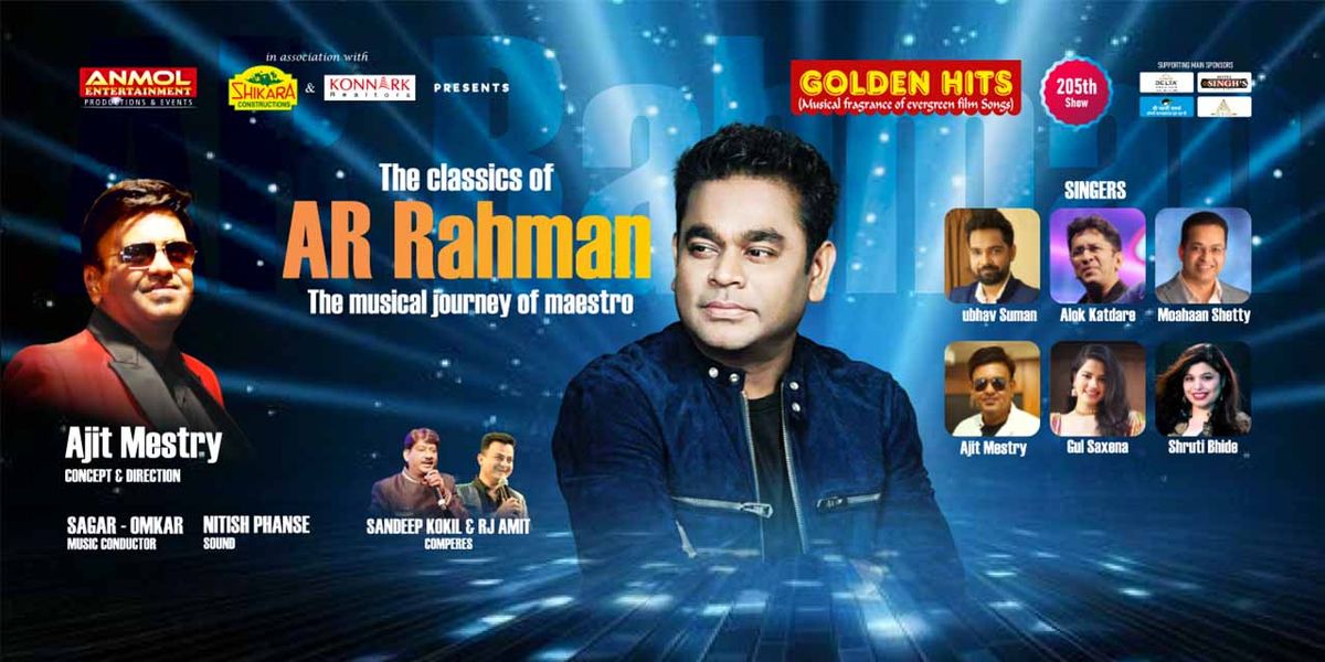 Golden Hits - The Classics Of A R Rahman — event poster