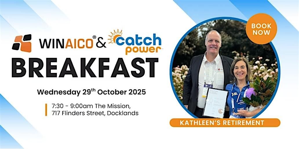 WINAICO & CATCH Power Breakfast / Kathleen's Retirement Party, 29 October | Event in Docklands | AllEvents