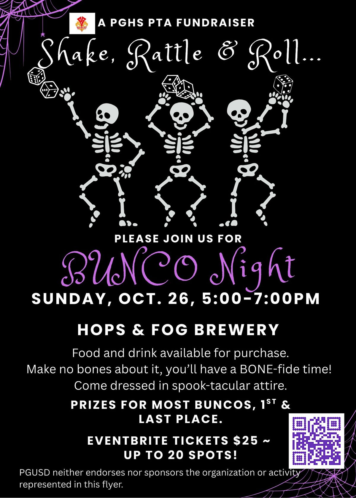 Shake, Rattle & Roll: Bunco Night!, Hops and Fog Brewing Company ...