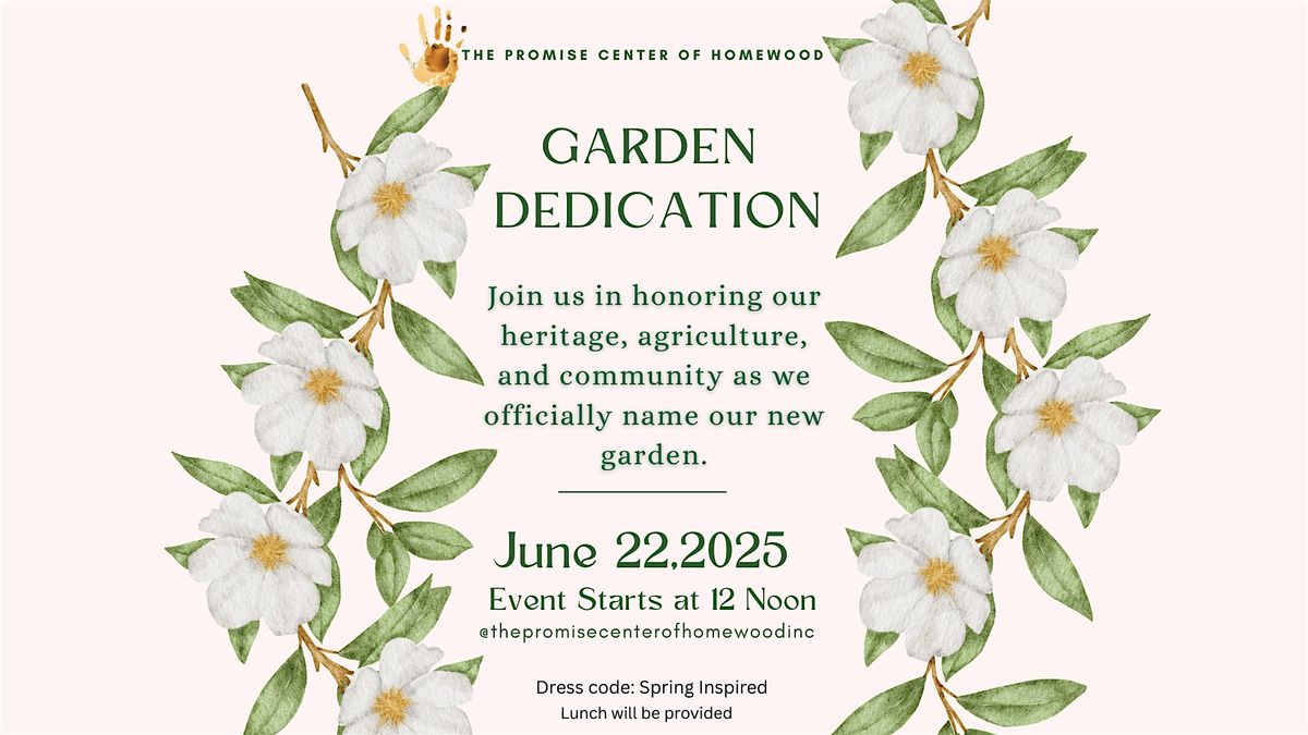 The Promise Center Garden Dedication, 21 June | Event in Pittsburgh | AllEvents
