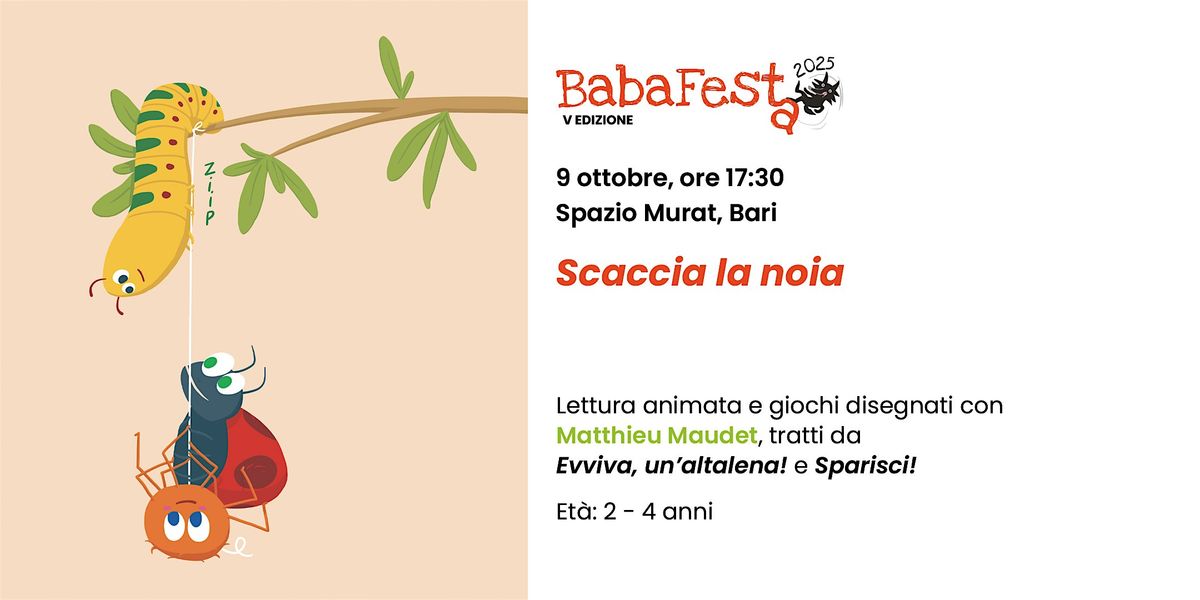 "SCACCIA LA NOIA", con Matthieu Maudet, 9 October | Event in Bari | AllEvents