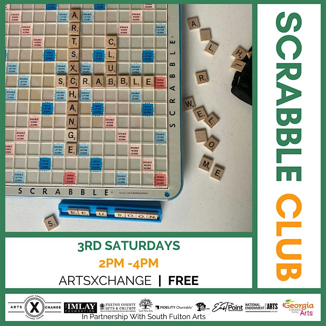 Scrabble Club -`8-16-25, 16 August | Event in East Point | AllEvents