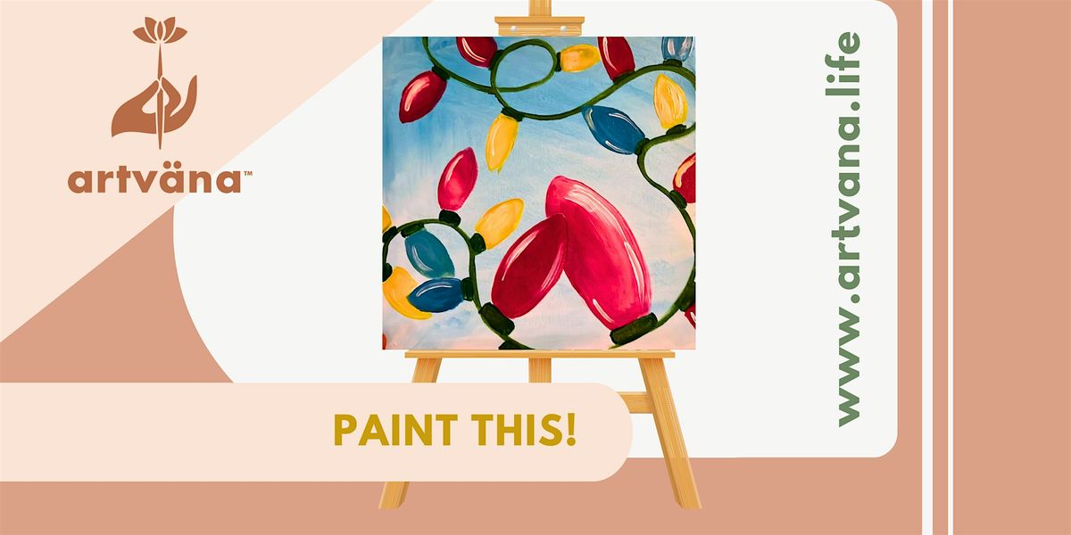 Holiday Paint & Sip in South Lake Union at SLUBRU November 2025 by Artvana, 16 December | Event in Seattle