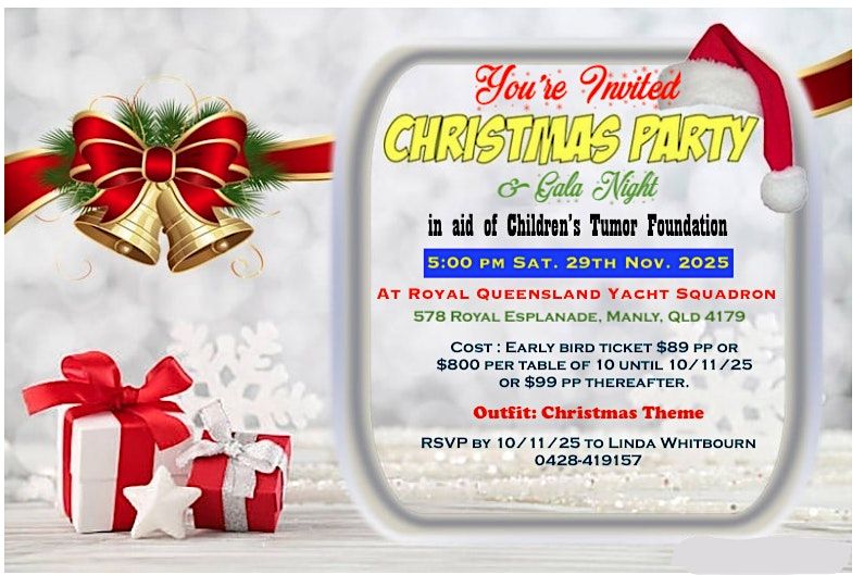 "You're Invited" - Christmas Party in aid of Children's Tumor Foundation, 29 November | AllEvents