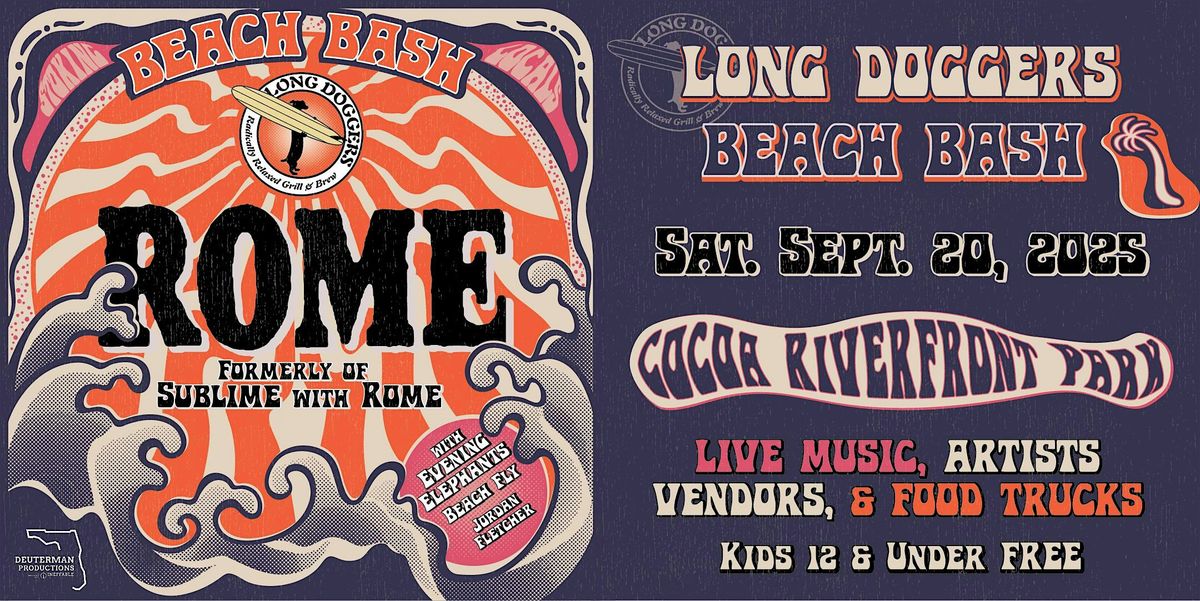 LONG DOGGERS BEACH BASH 2025 ft. ROME - COCOA, 20 September | Event in Cocoa | AllEvents