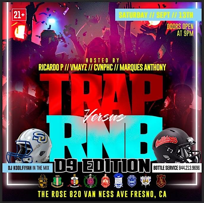 TRAP VS RNB "D9 EDITION", 13 September | Event in Fresno | AllEvents