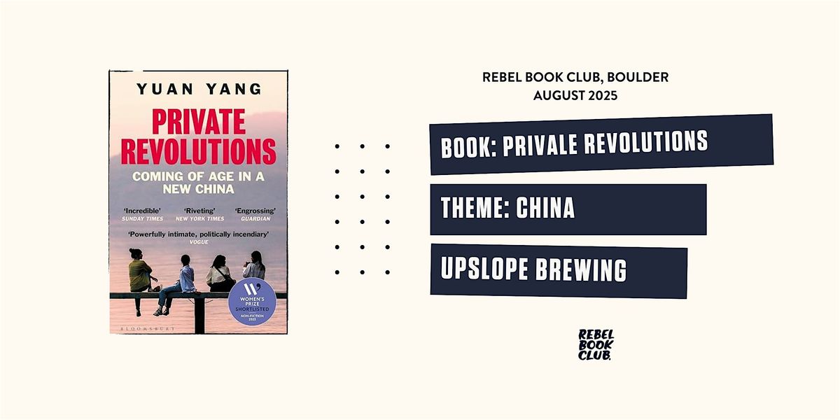 Rebel Book Club Boulder x CHINA, 26 August | Event in Boulder | AllEvents