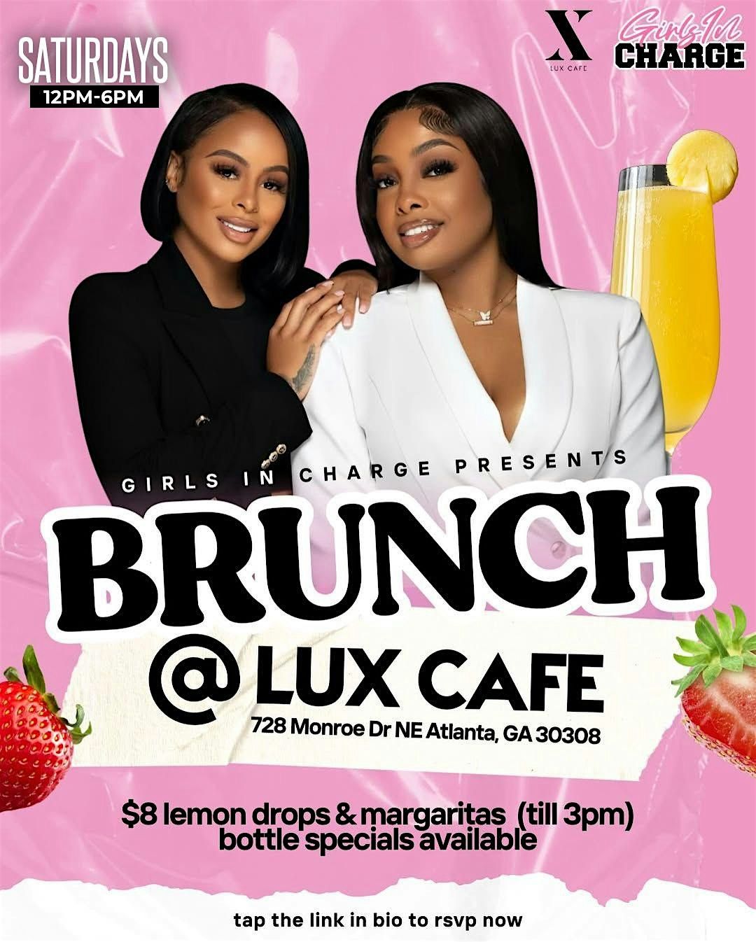 Lux Saturday Brunch & Day Party Hosted by @GirlsinCharge Bri & Alexis Sky | Event in Atlanta | AllEvents