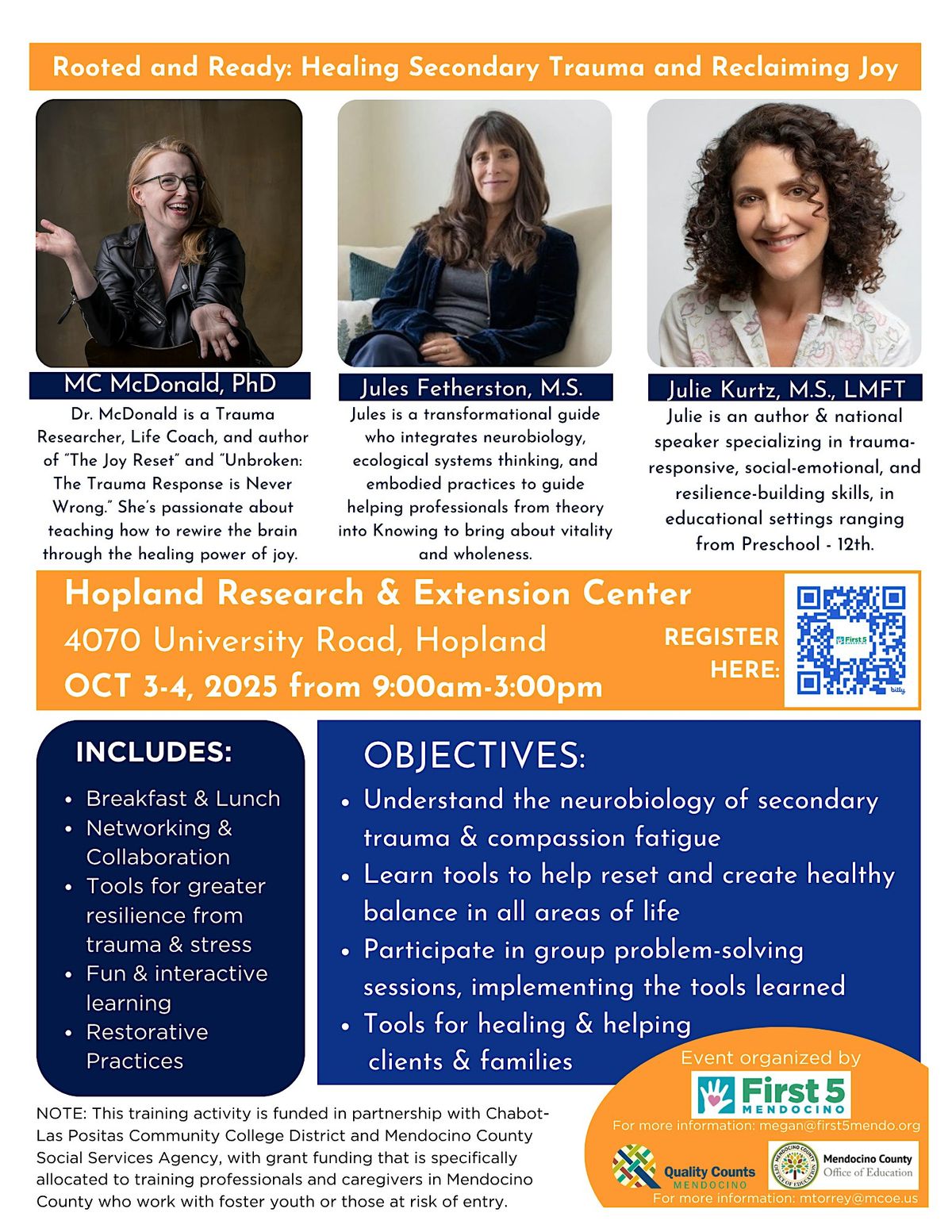 Rooted and Ready: Healing Secondary Trauma and Reclaiming Joy, 3 October | Event in Hopland | AllEvents