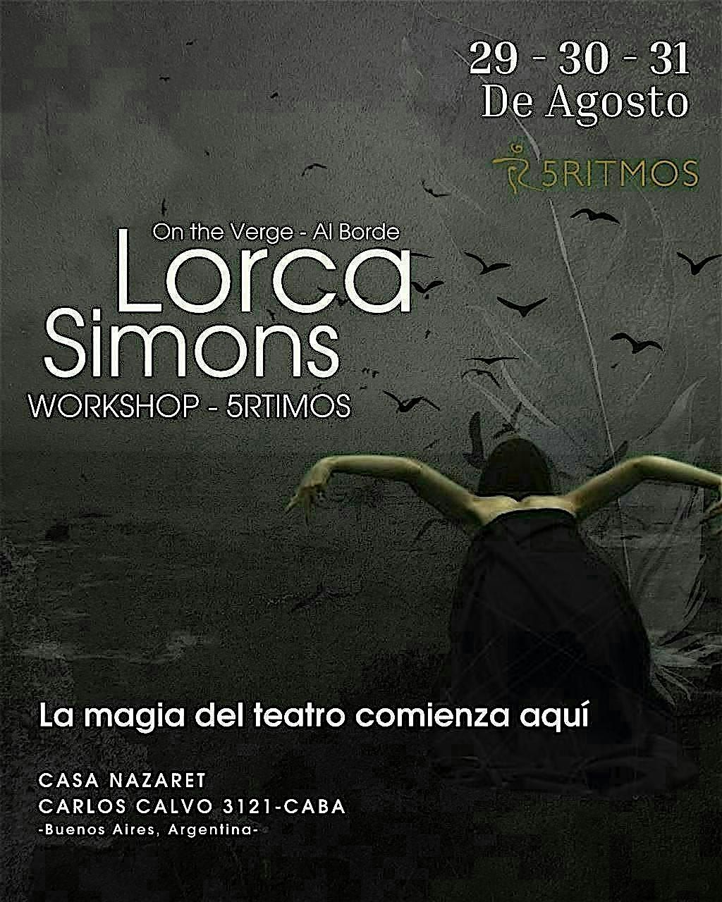 5Rithms workshop:  "On the Verge" x Lorca Simons, 29 August | Event in Buenos Aires | AllEvents