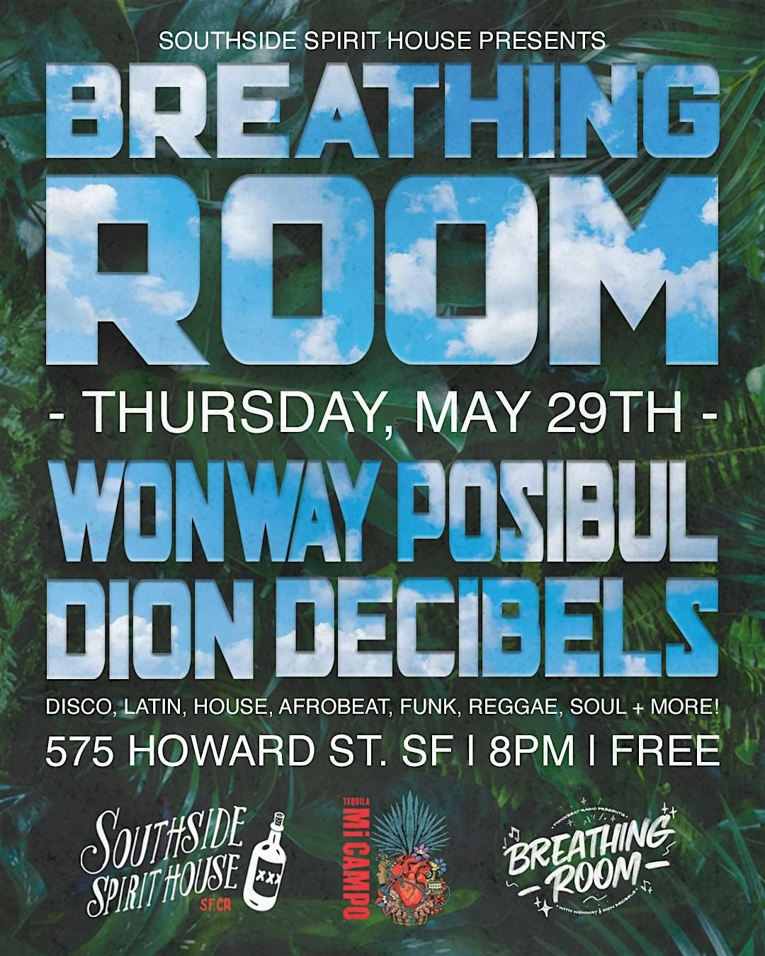 Breathing Room with Wonway & Dion Decibels, 29 May | Event in San Francisco | AllEvents