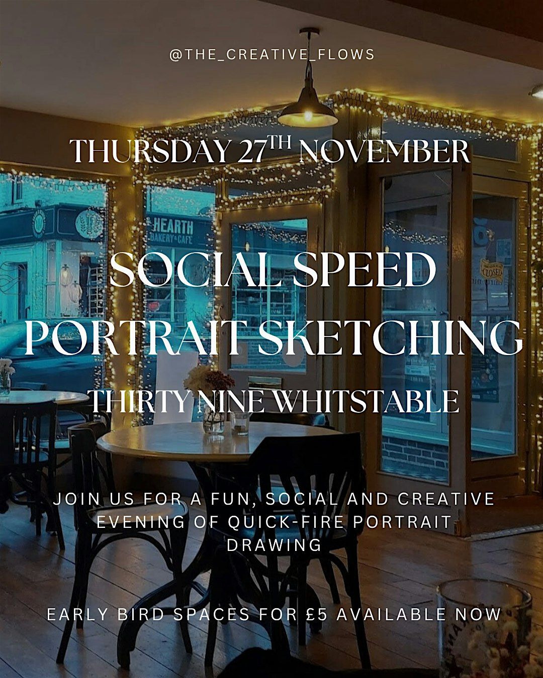 Social Speed Portrait Sketching, 27 November | Event in Whitstable | AllEvents