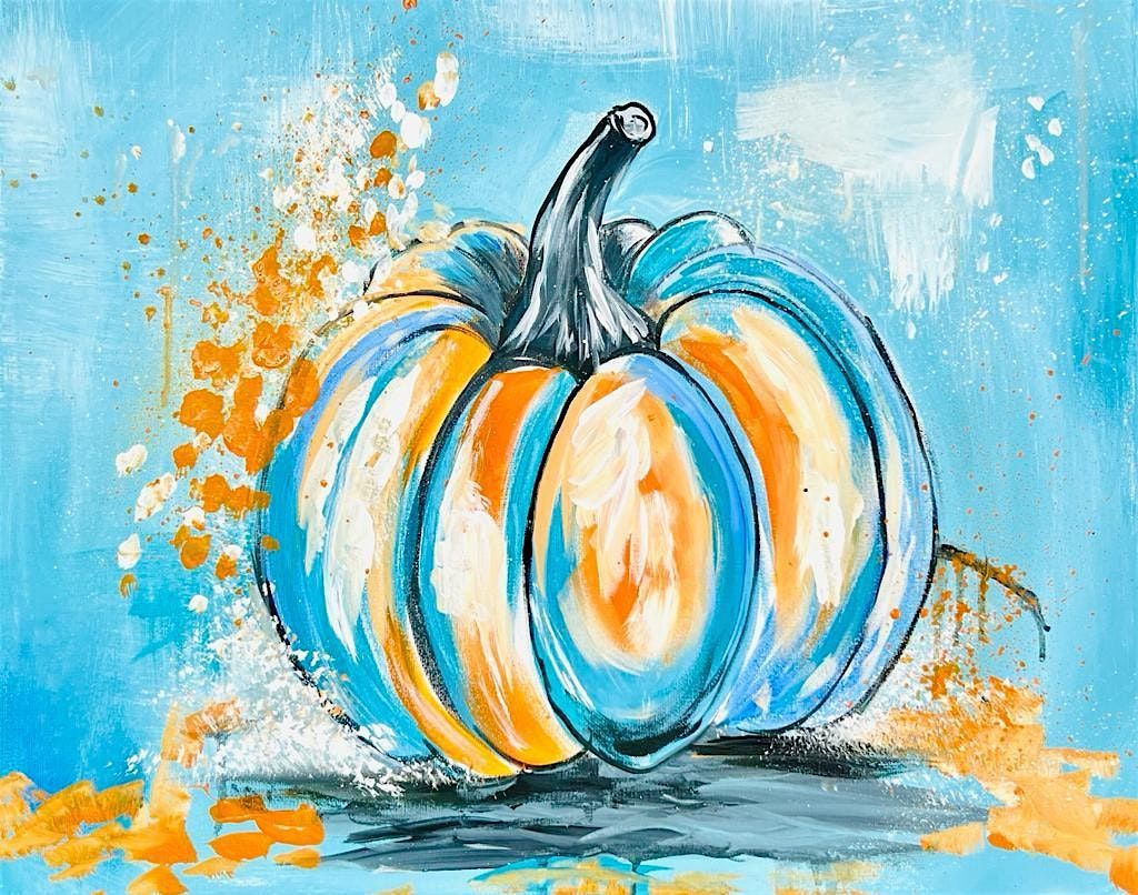 Paint and Sip  Party - Blue Pumpkin on Canvas in Darien CT  with Lauren, 9 October | Event in Darien | AllEvents