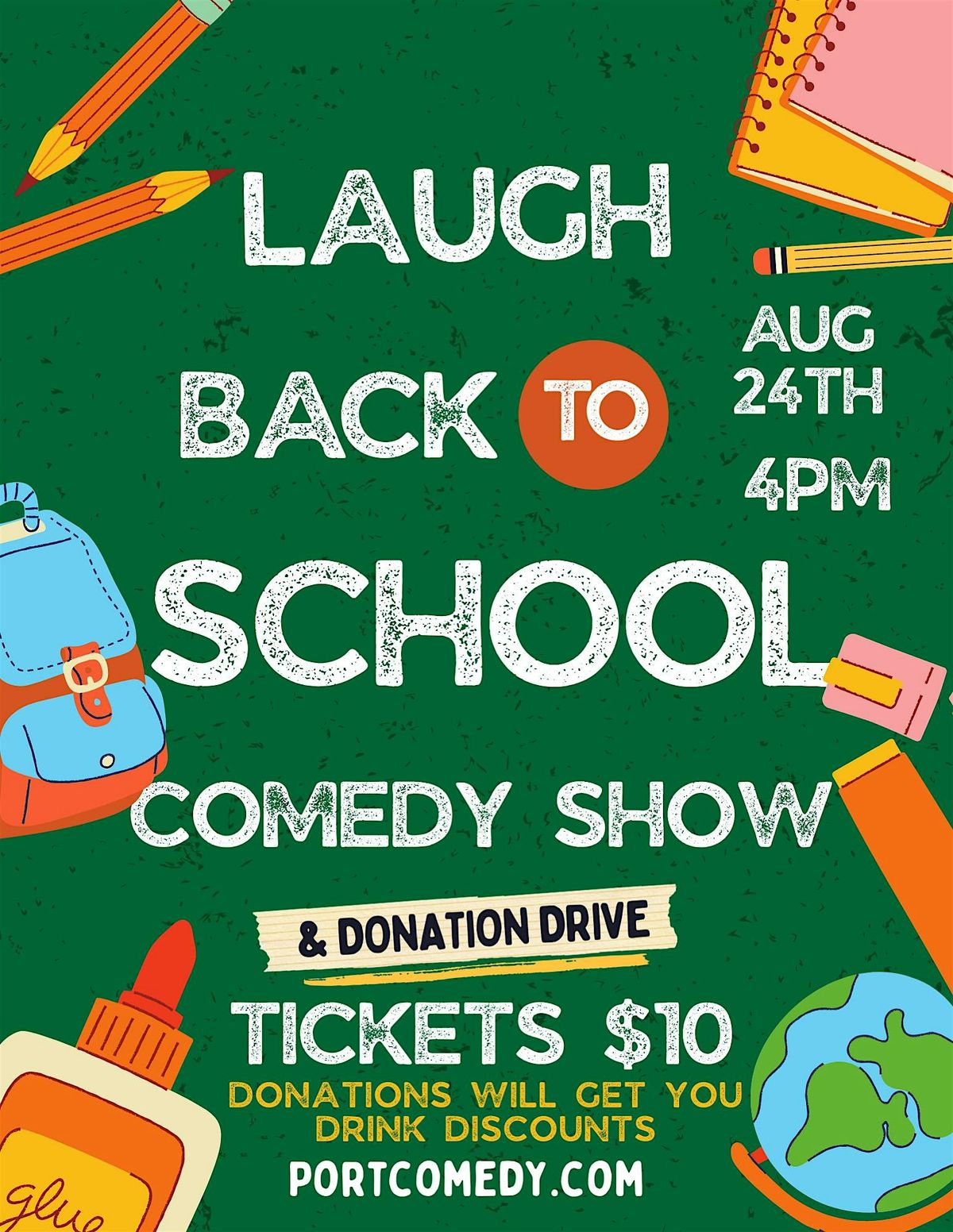 Laugh Back to School Comedy Show Supply Drive, 24 August | Event in Baltimore | AllEvents