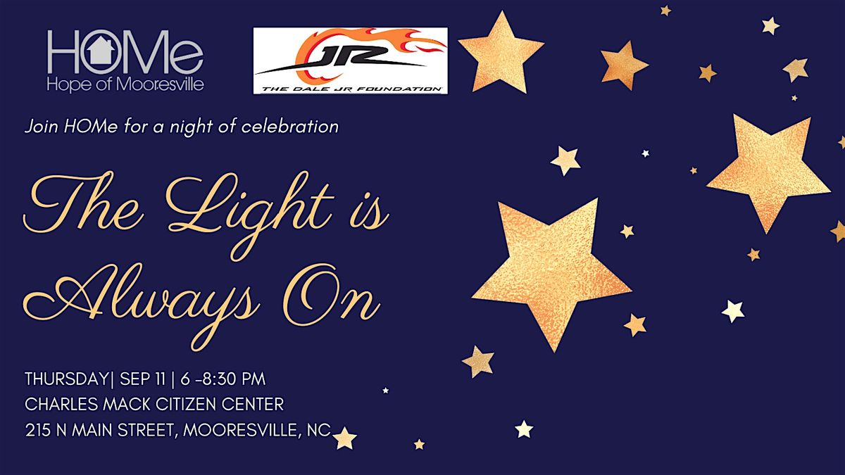 The Light is Always On, 11 September | Event in Mooresville | AllEvents