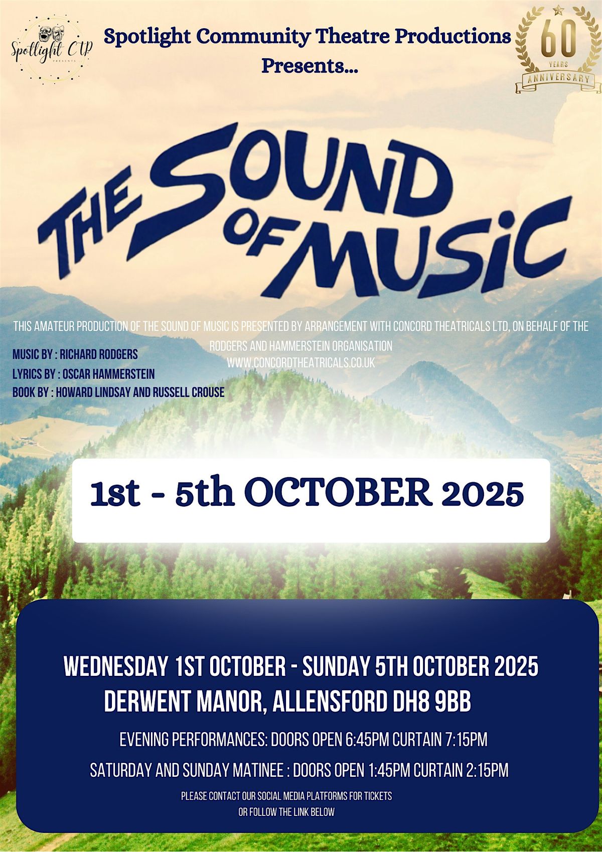 Spotlight CTP Presents... The Sound of Music, 2 October | Event in Consett | AllEvents