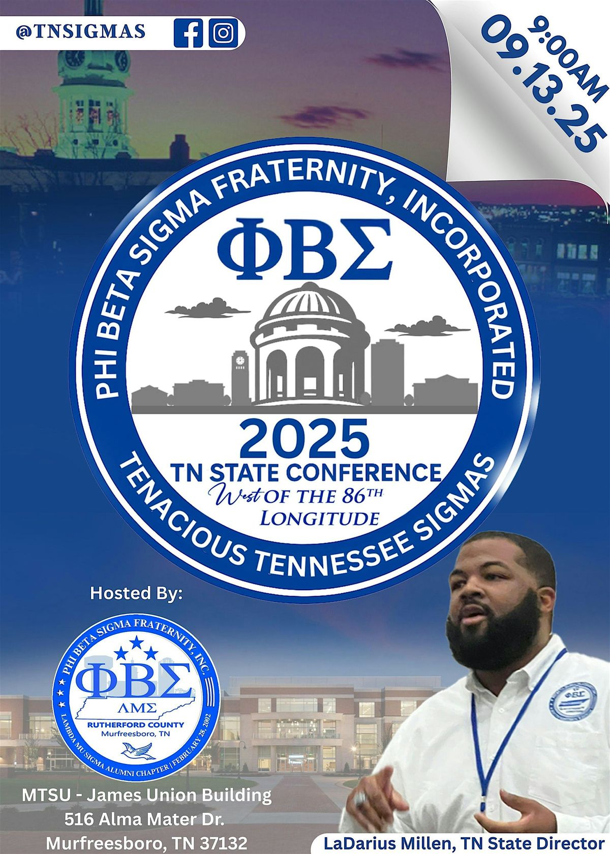 2025 TN State Conference - Phi Beta Sigma Fraternity, Inc., 13 September | Event in Murfreesboro | AllEvents