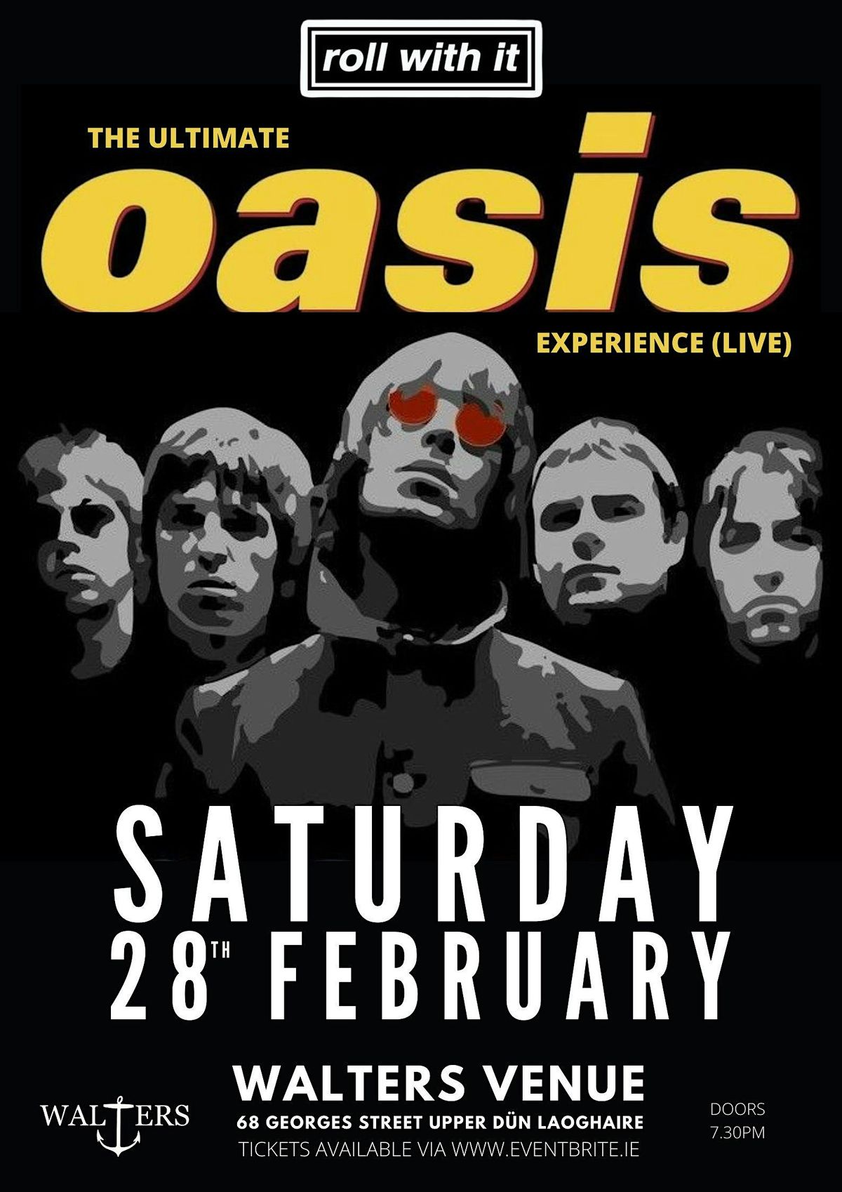 'ROLL WITH IT' - The Ultimate Oasis Experience + support The Animal Gang, 28 February | Event in Dublin | AllEvents