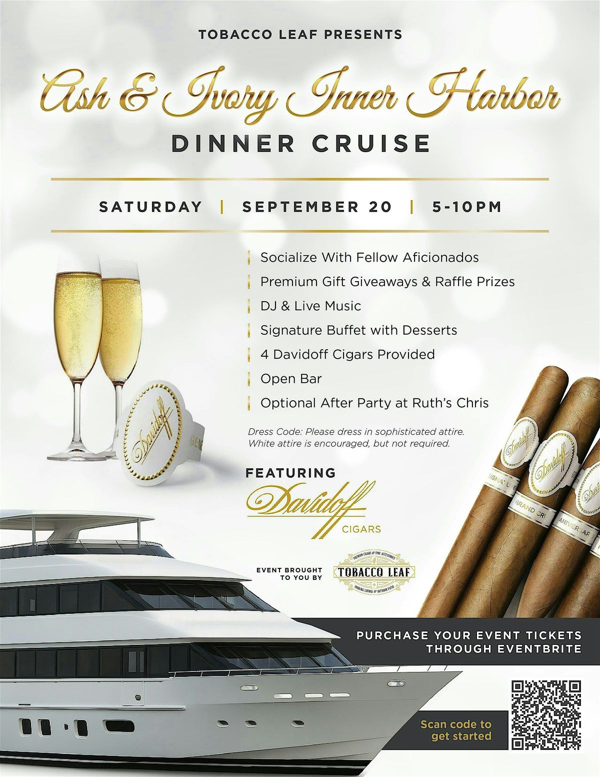 Ash & Ivory Dinner Cruise, 20 September | Event in Baltimore | AllEvents