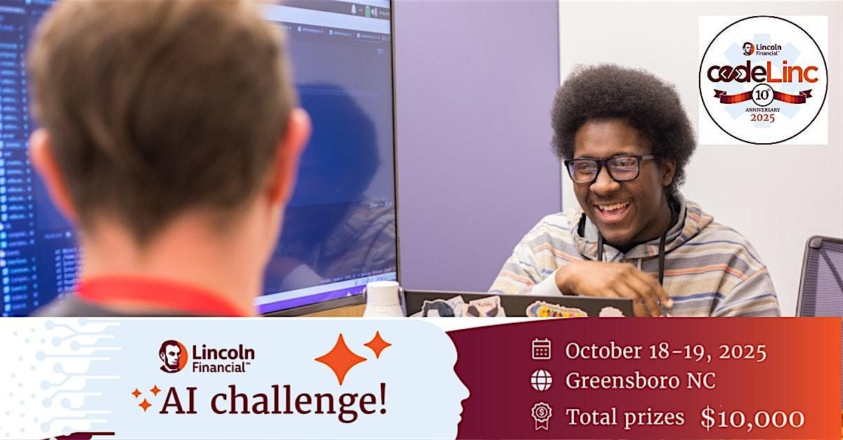 codeLinc 10: 24-hour student coding challenge, 18 October | Event in Greensboro | AllEvents
