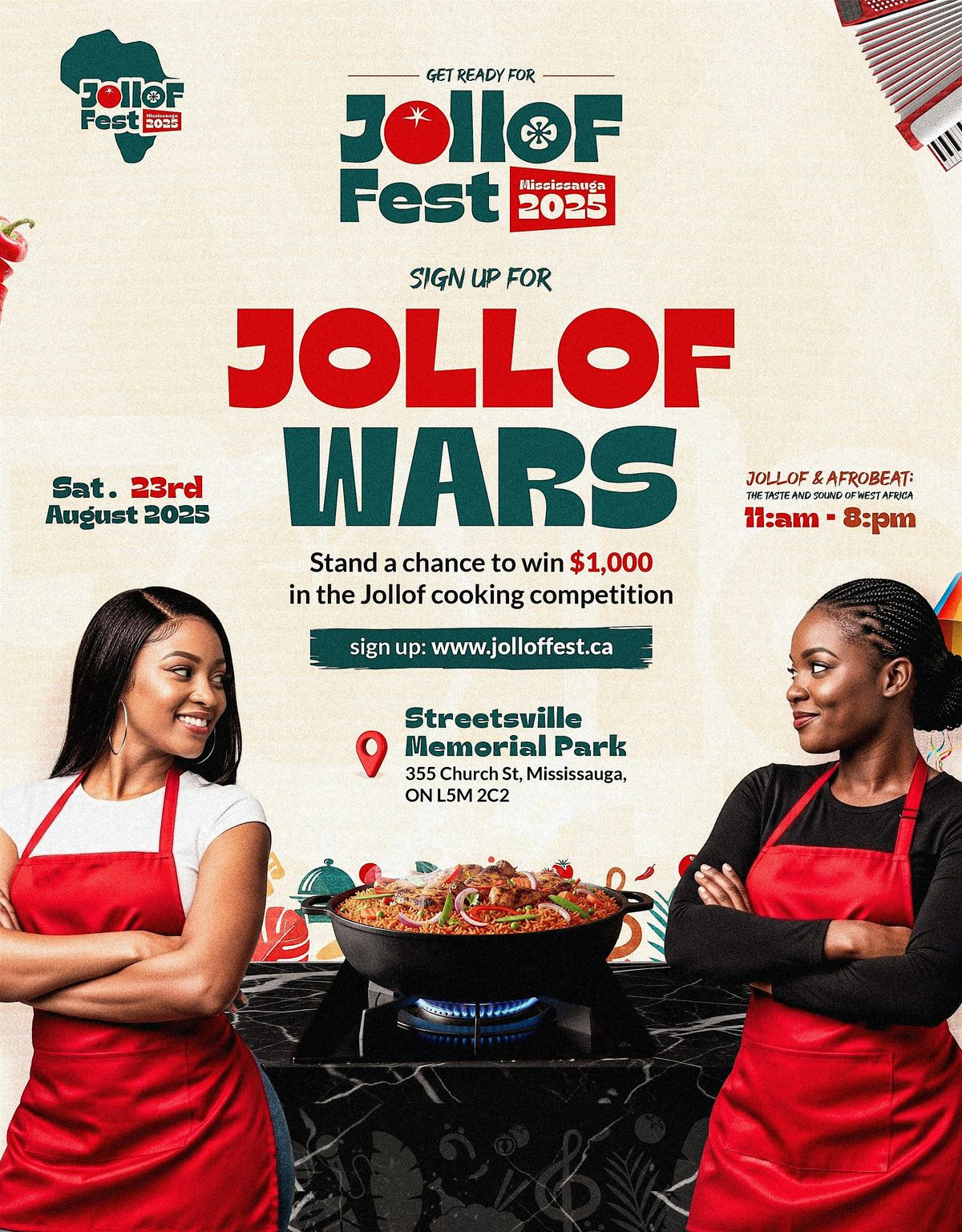 JOLLOF FEST 2025, 23 August | Event in Mississauga | AllEvents