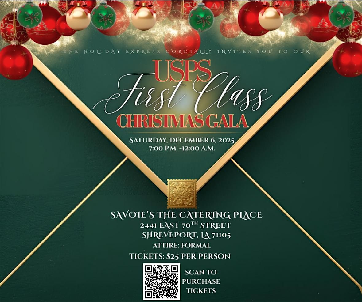 USPS First Class Christmas Party, 6 December | Event in Shreveport | AllEvents