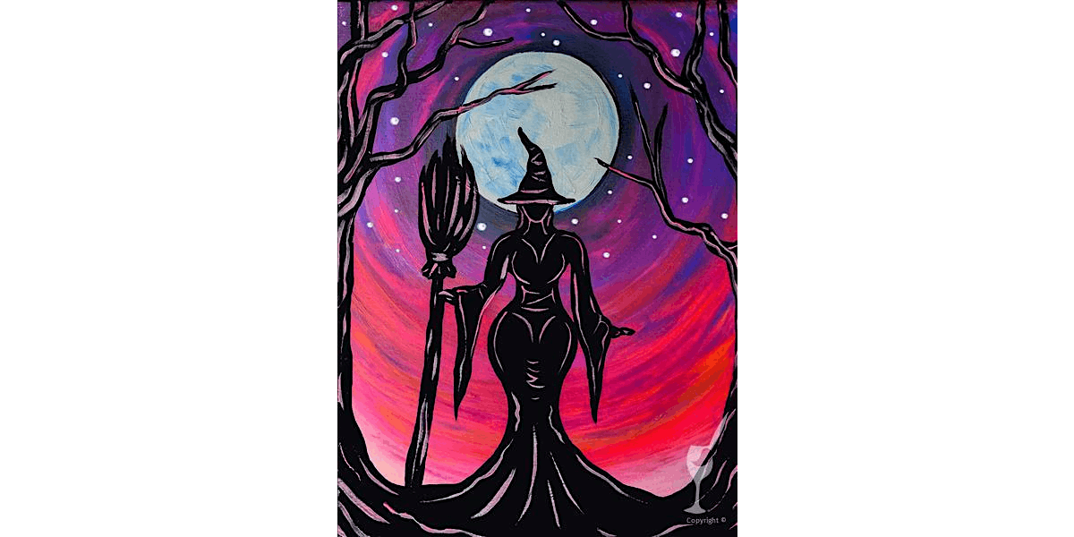 Haunted Night Under the Moonlight - Paint and Sip in Houston | Classpop!™, 20 September | Event in Pearland