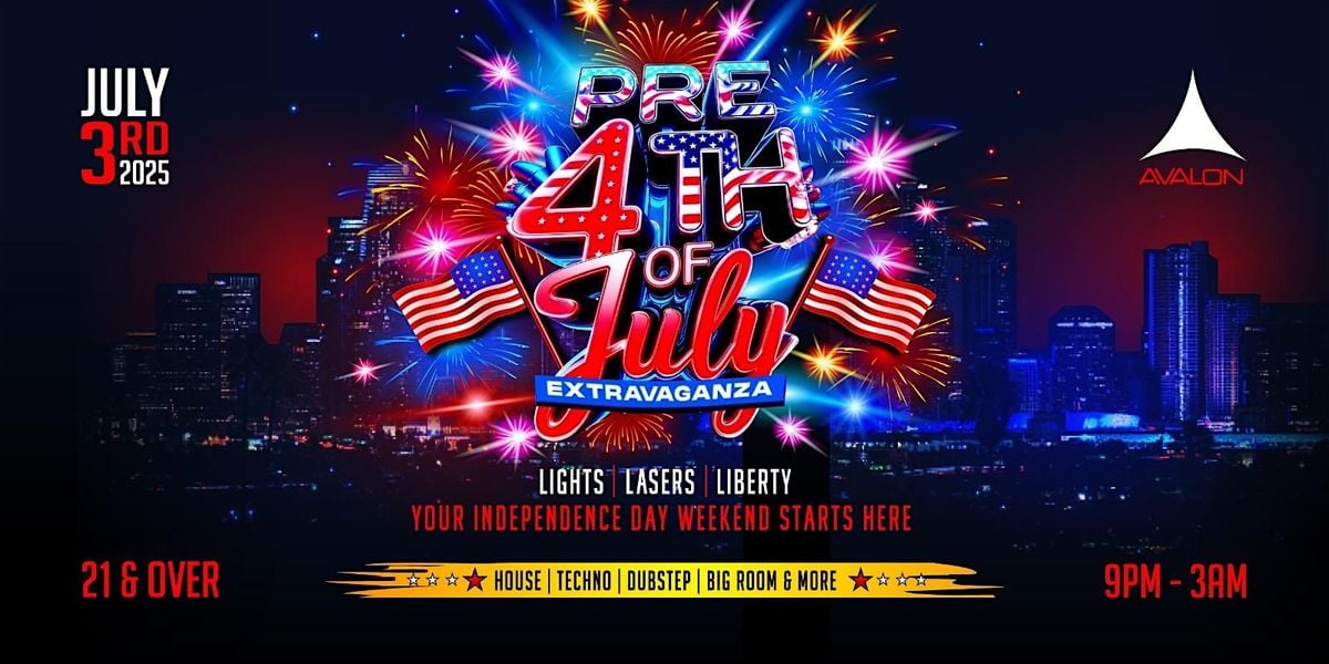 Pre 4th of July | Avalon Hollywood, 3 July | Event in Los Angeles | AllEvents