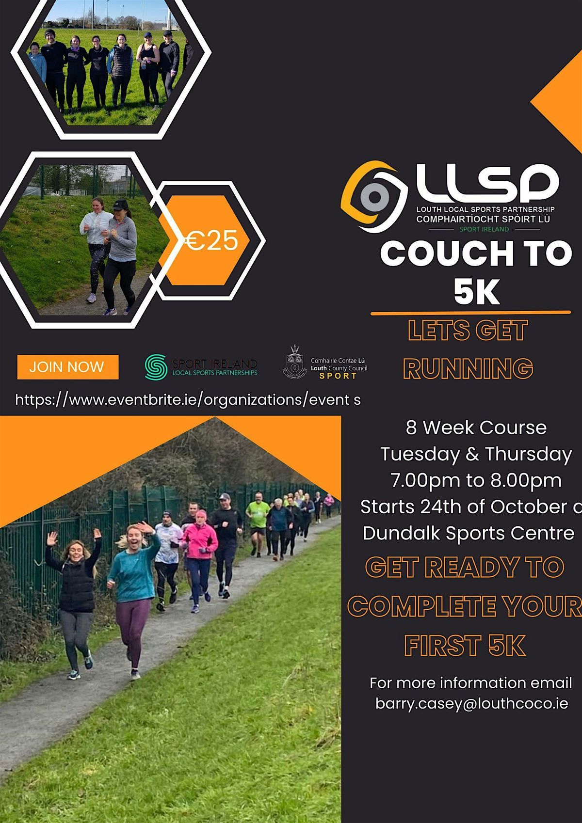 Couch to 5K Drogheda- 6 wks -Tuesday and Thursday 6.00pm Nov 11th 2025 | Event in Drogheda | AllEvents