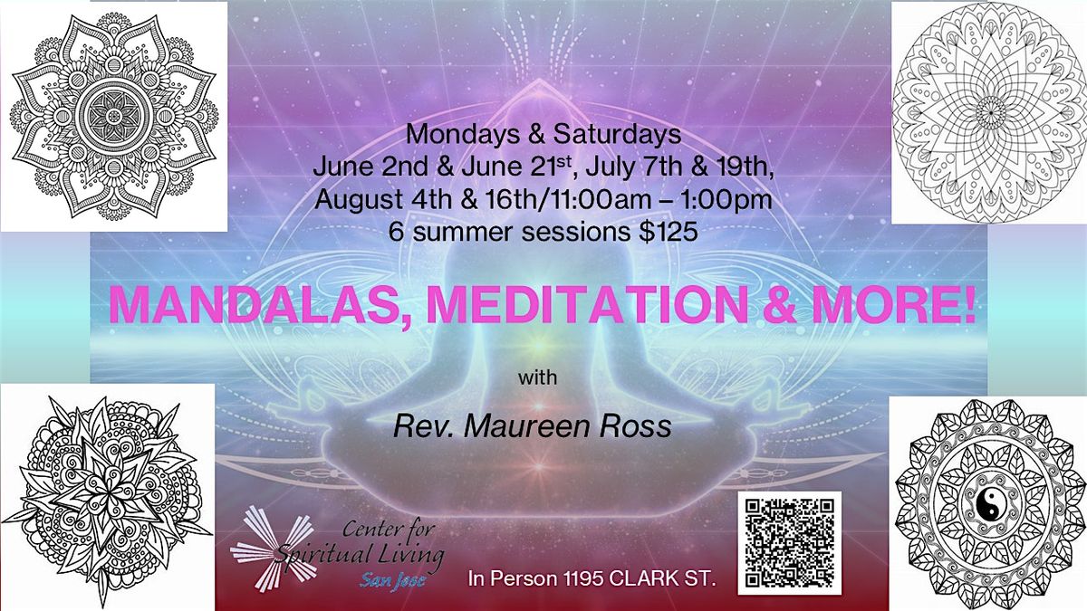 Mandalas, Meditation and More!!!, 2 June | Event in San Jose | AllEvents