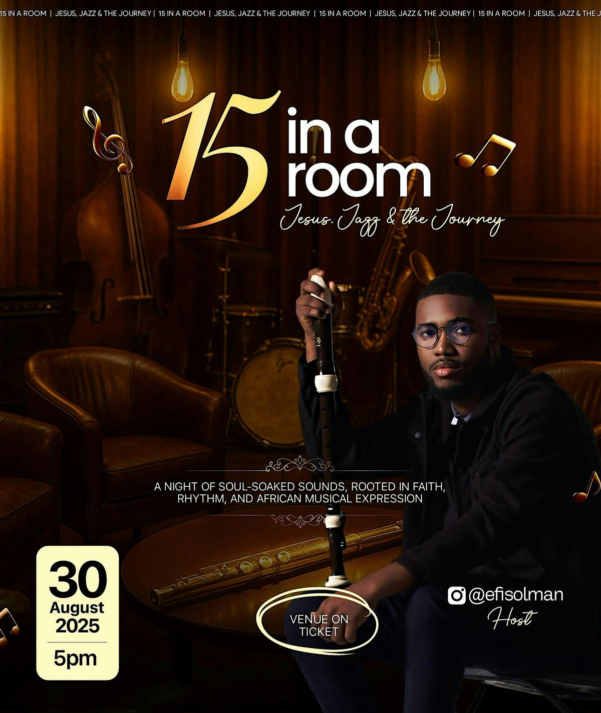 15 in a Room, 30 August | Event in North Plainfield | AllEvents