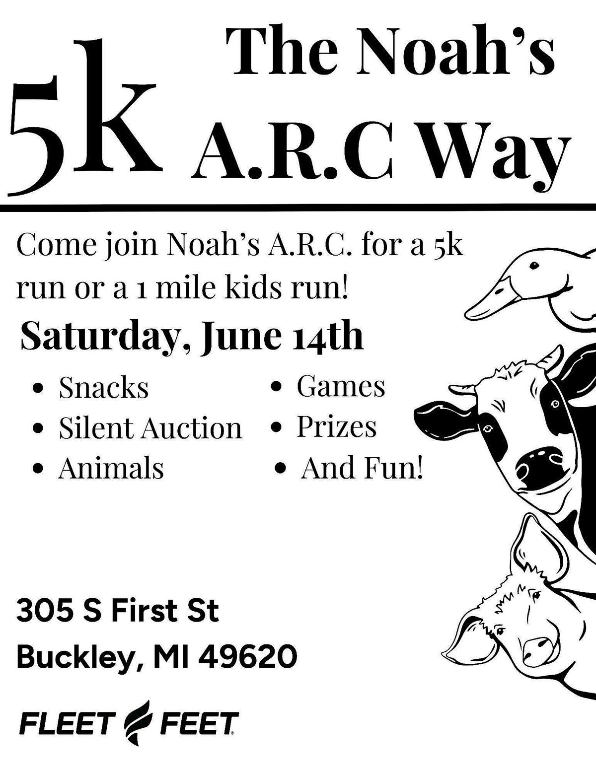 5k The Noah's A.R.C Way, 22 June | Event in Buckley | AllEvents