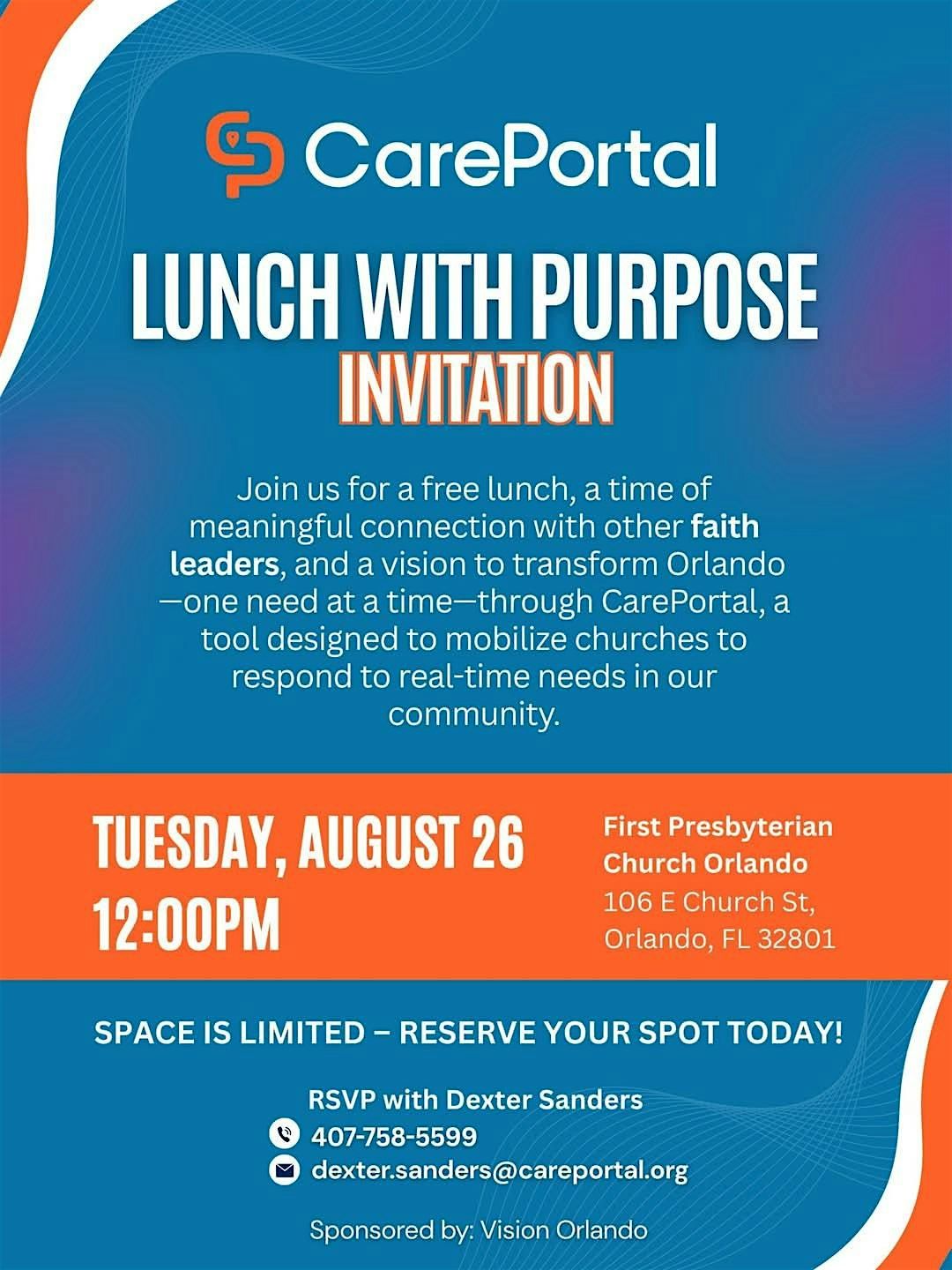 Lunch With Purpose, 26 August | Event in Orlando | AllEvents