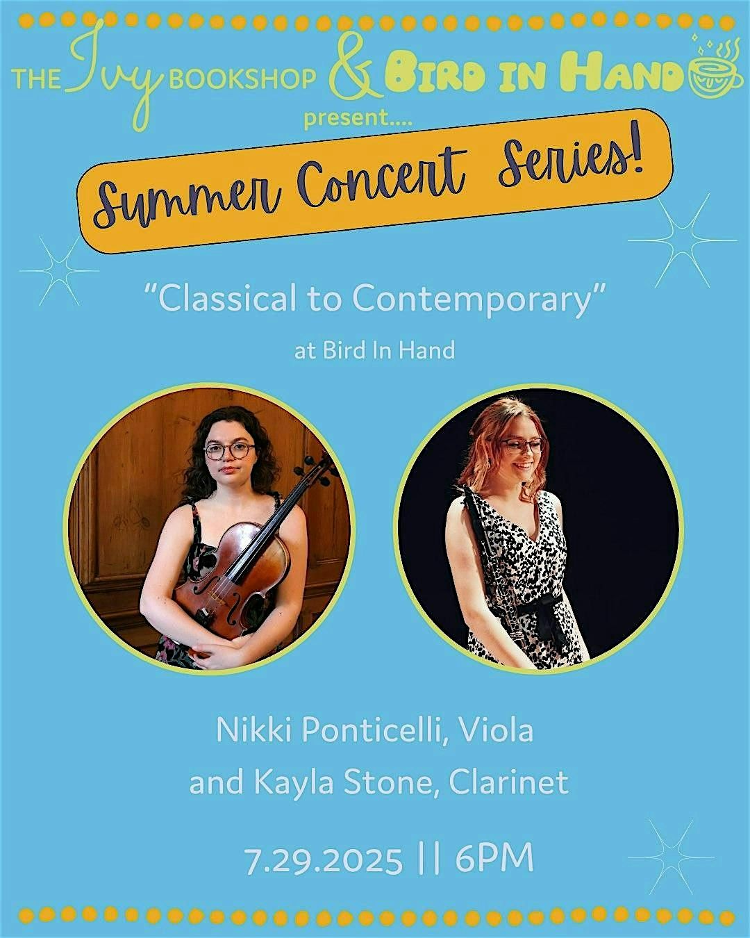 Summer Concert Series: Classical to Contemporary for Viola and Clarinet, 29 July | Event in Baltimore | AllEvents
