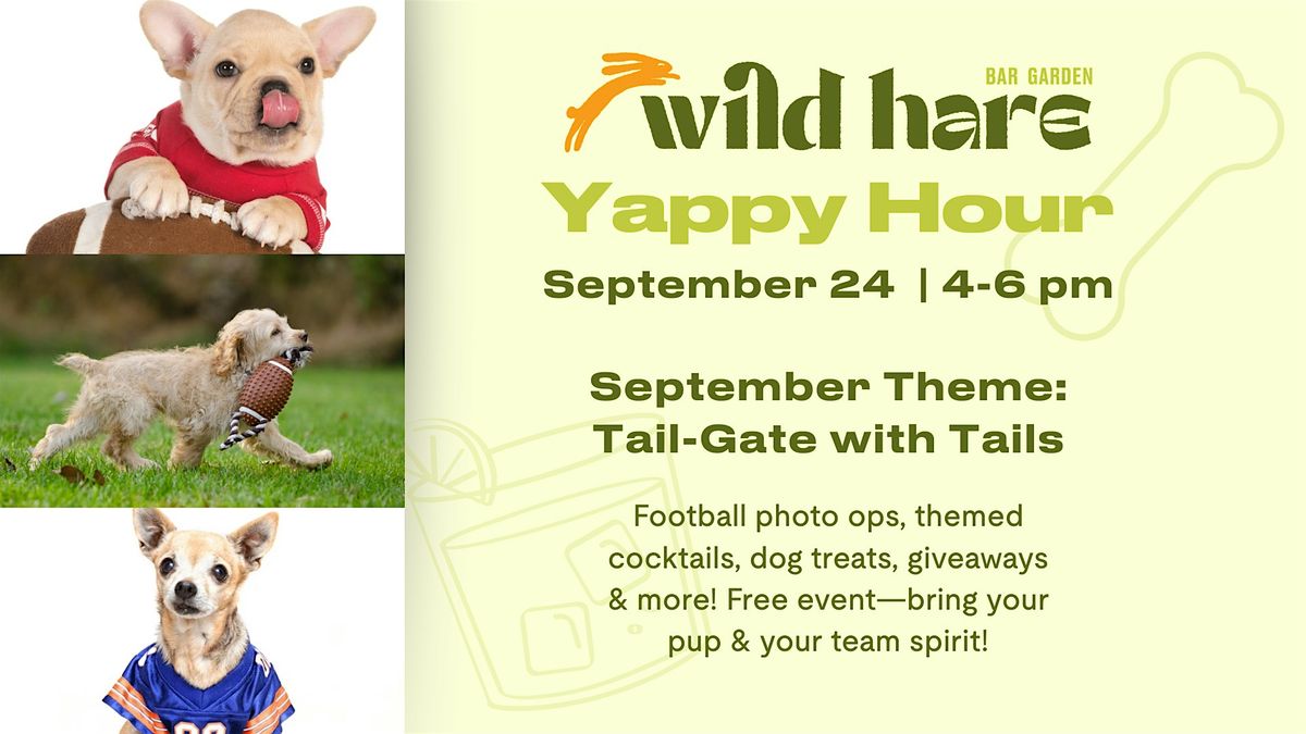 Yappy Hour | Tail-Gate with Tails, 24 September | Event in San Diego | AllEvents