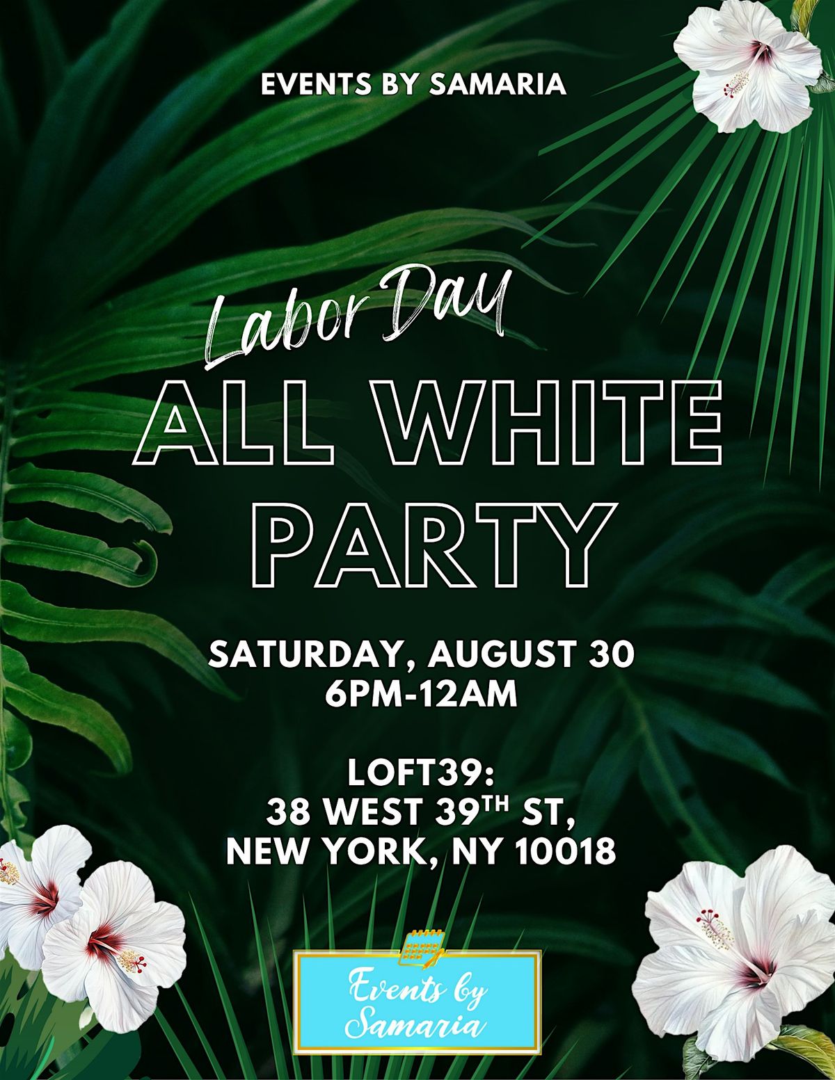 Labor Day - All White Party, 30 August | Event in New York | AllEvents