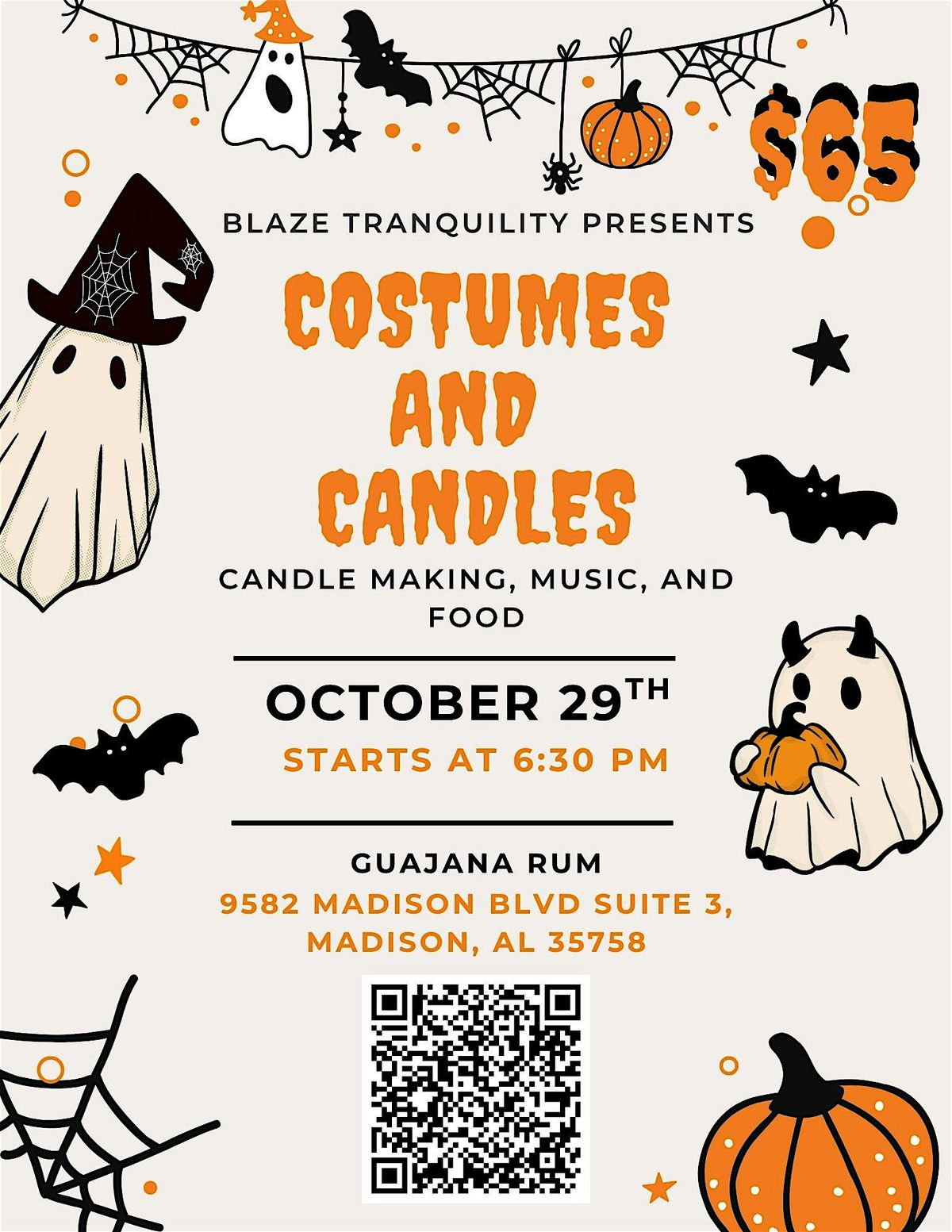 Costumes and Candles by Blaze Tranquility, 29 October | Event in Madison | AllEvents