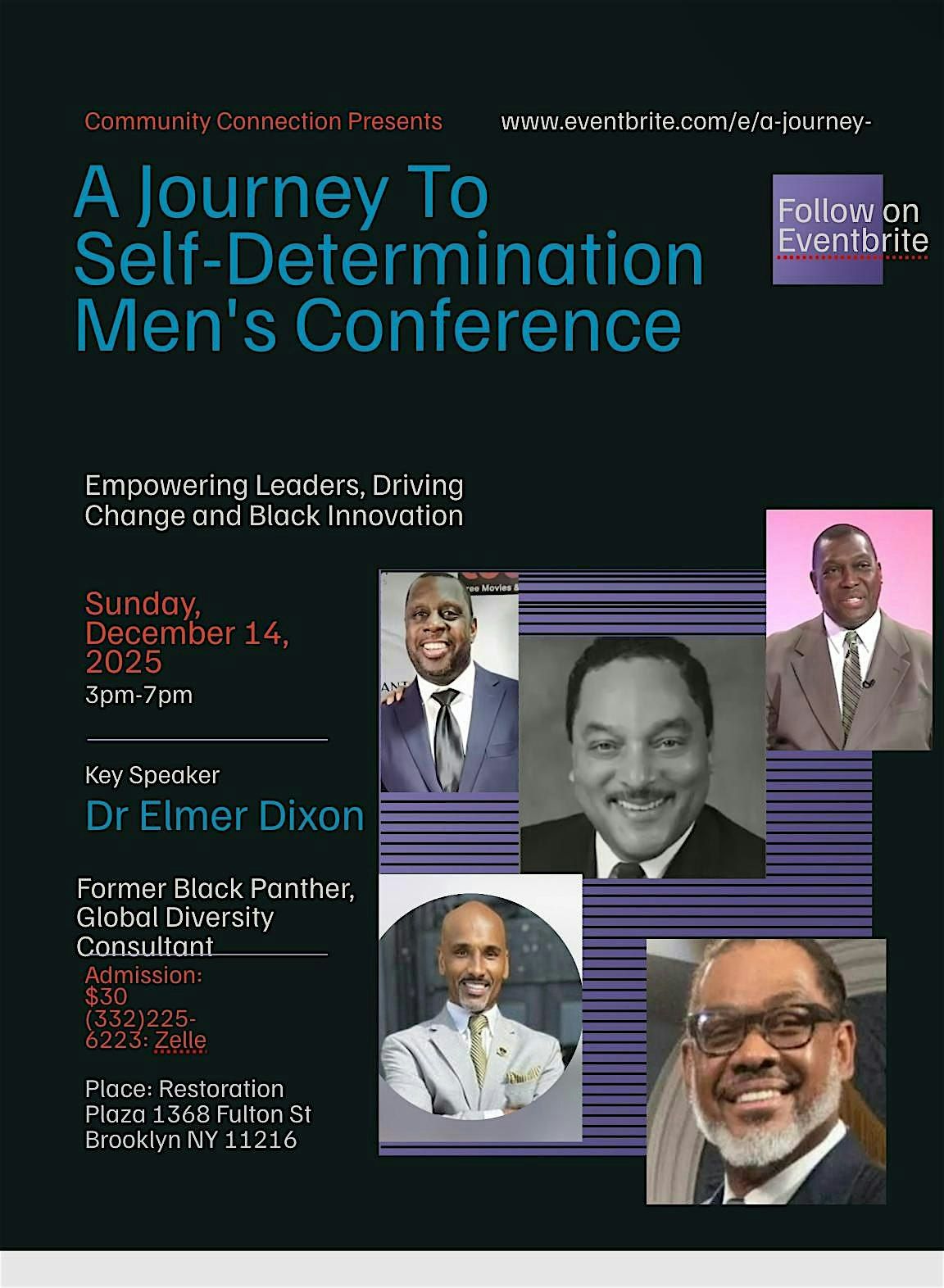 3rd Annual Men’s Conference: A Journey to Self-Determination, 14 December | Event in Brooklyn | AllEvents