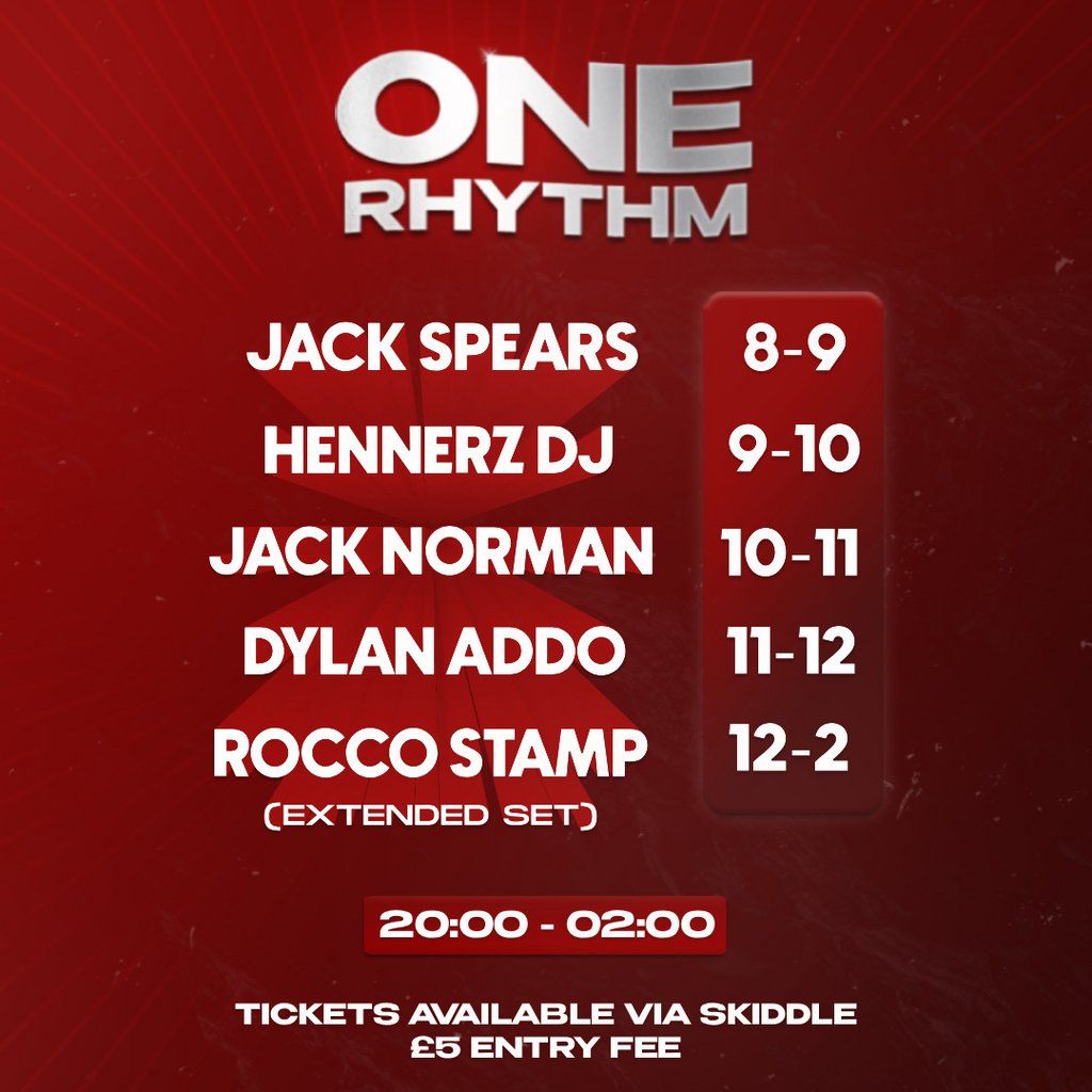 Rocco stamp One Rhythm | Event in MIDDLESBROUGH | AllEvents