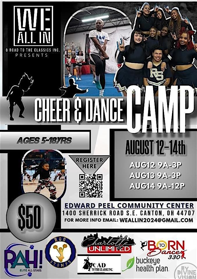 WE ALL IN CHEER & DANCE CAMP: ROAD TO THE CLASSIC EXPERIENCE, 12 August | Event in Canton | AllEvents
