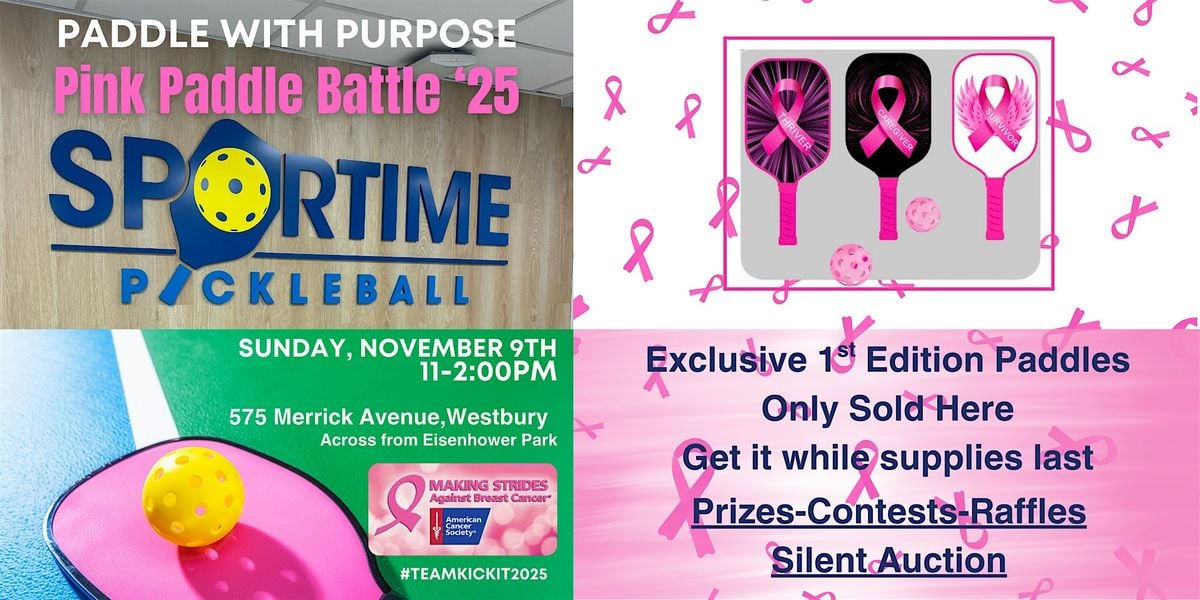 Paddle with Purpose: Pink Paddle Battle 2025, 9 November | Event in Westbury | AllEvents