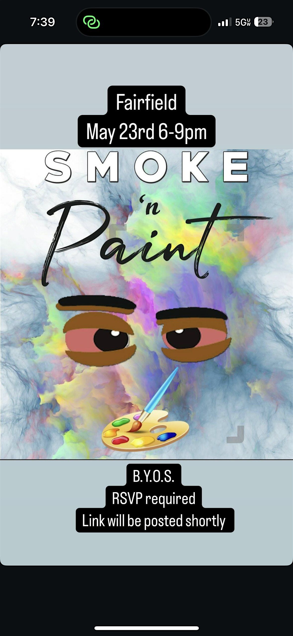 Paint & Sip (& Smoke)! | Event in Fairfield | AllEvents