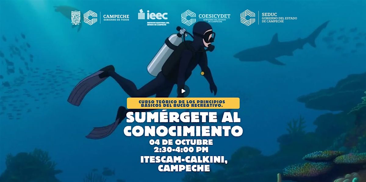 CURSO DE BUCEO (NASA SPACE APPS CALKINI CAMPECHE), 4 October | Event in Calkiní | AllEvents