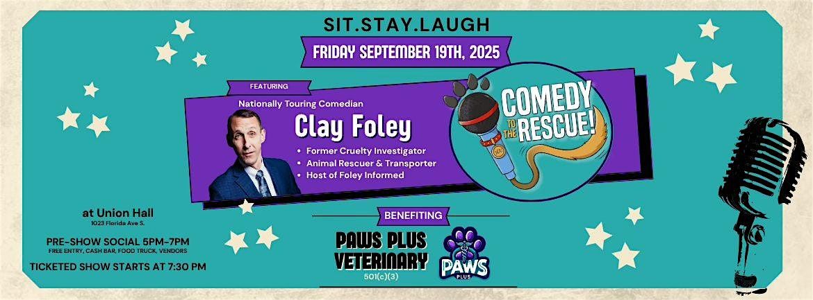 Sit Stay Laugh, Comedy to the Rescue, benefiting Paws Plus Veterinary, 19 September | Event in Lakeland | AllEvents
