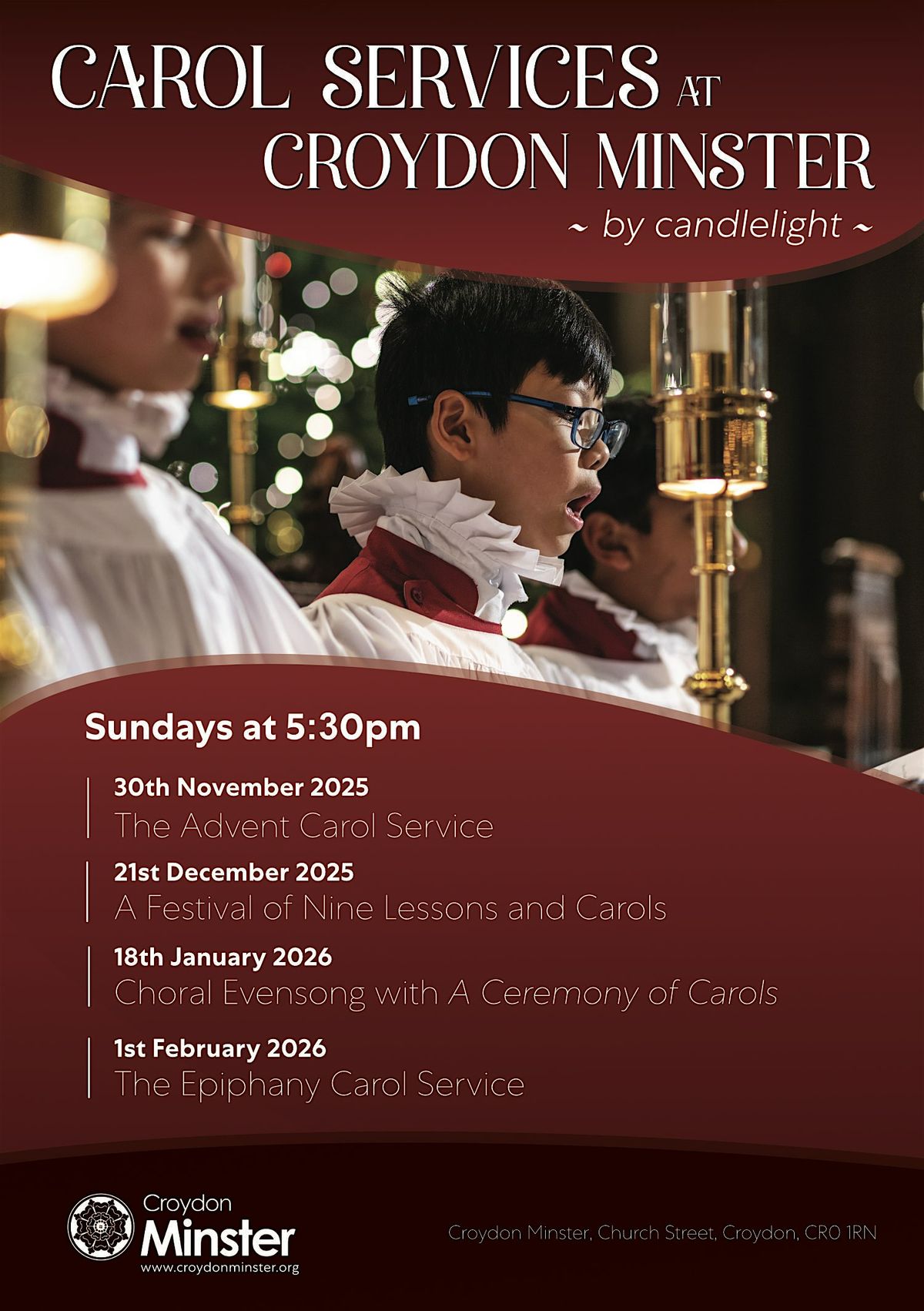 Christmas Carol Service by candlelight, 21 December | Event in Croydon | AllEvents