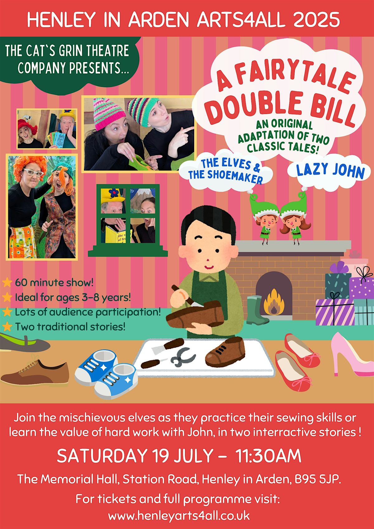 The Elves & The Shoemaker / Lazy John, 19 July | Event in Henley-in-Arden | AllEvents