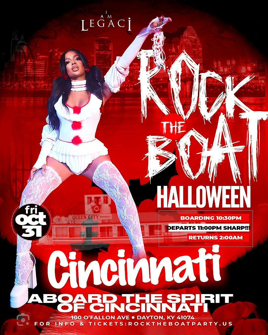 ROCK THE BOAT CINCINNATI 3rd ANNUAL HALLOWEEN BOAT RIDE 2025, 31 October | Event in Dayton | AllEvents