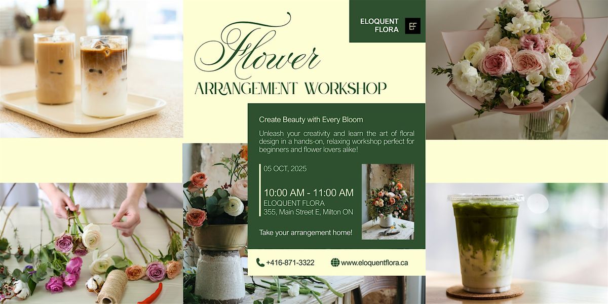 Sips and Petals- Flower Arranging Workshop, 5 October | Event in Milton | AllEvents