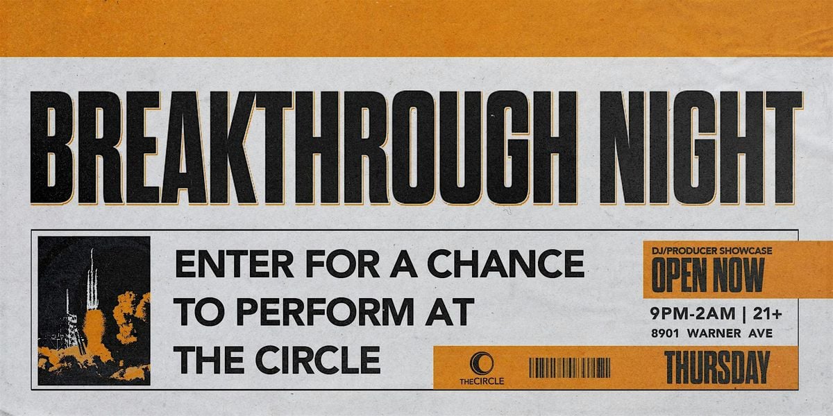 Breakthrough Night (TECHNO), 4 September | Event in Huntington Beach | AllEvents