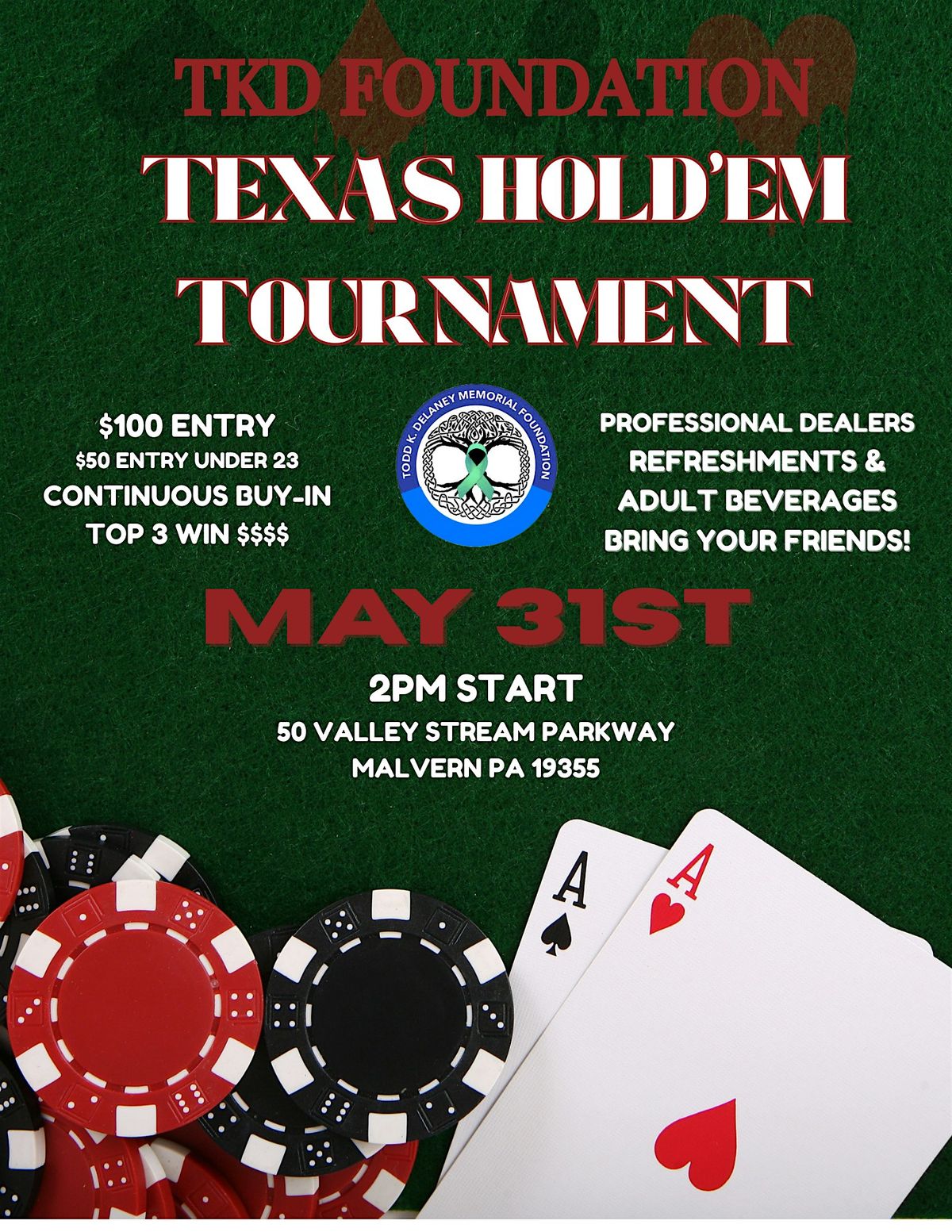 TKD POKER TOURNAMENT 2025, 31 May | Event in Malvern | AllEvents